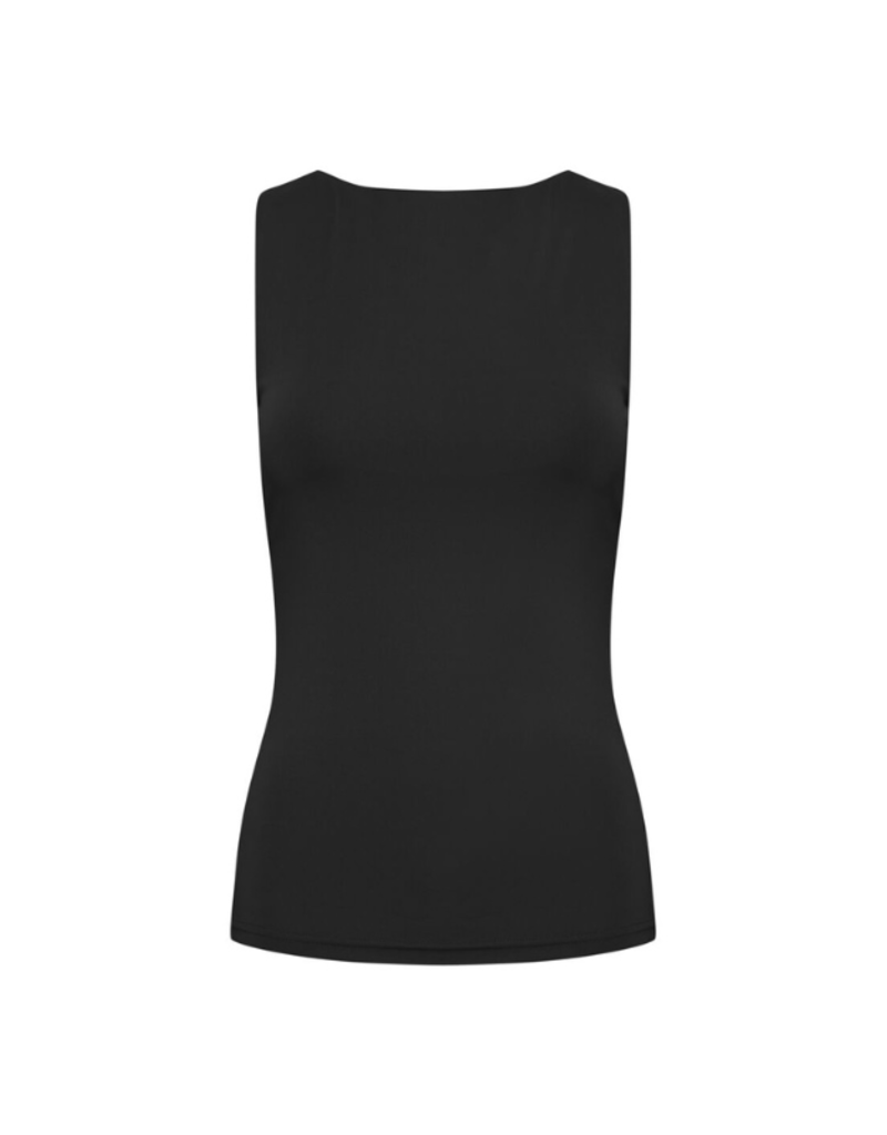 ICHI Gro Singlet Tank in Black by ICHI