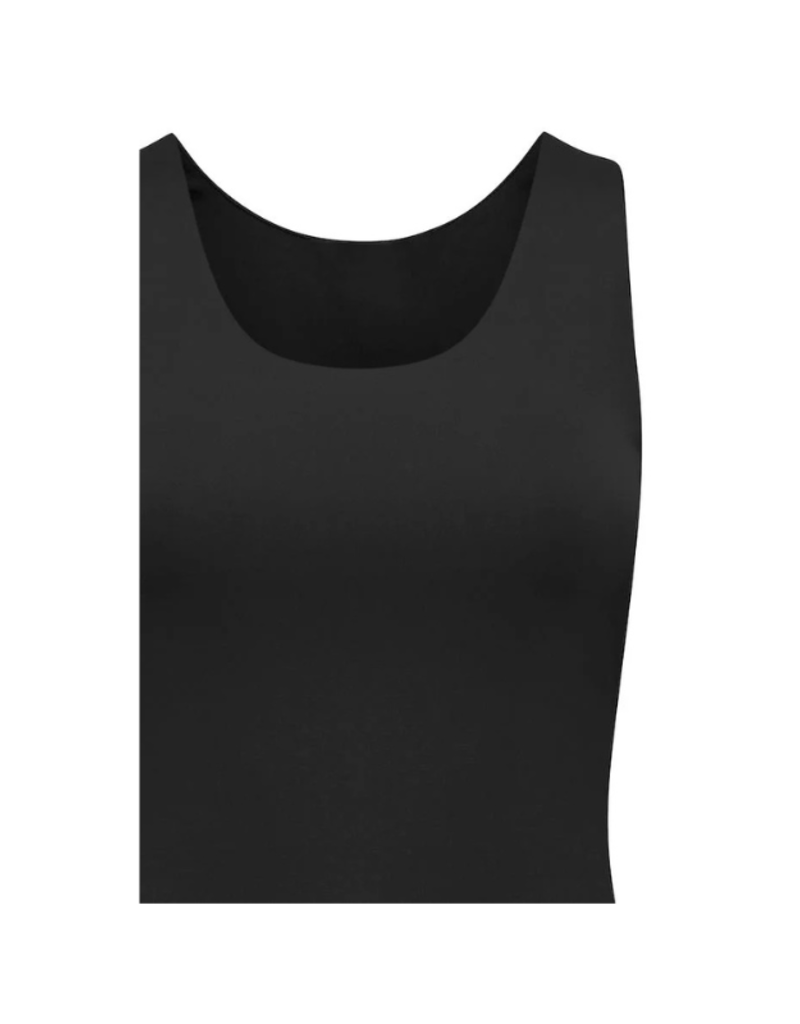 ICHI Gro Singlet Tank in Black by ICHI