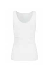 ICHI Gro Singlet Tank in White by ICHI