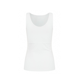 ICHI Gro Singlet Tank in White by ICHI