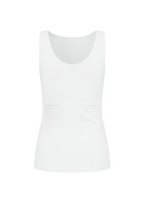 ICHI Gro Singlet Tank in White by ICHI