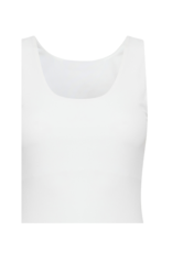 ICHI Gro Singlet Tank in White by ICHI
