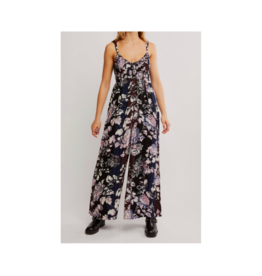 Free People Melrose Jumpsuit in Midnight Garden Comb by Free People