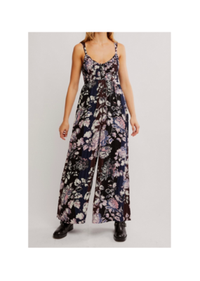 Free People Melrose Jumpsuit in Midnight Garden Comb by Free People
