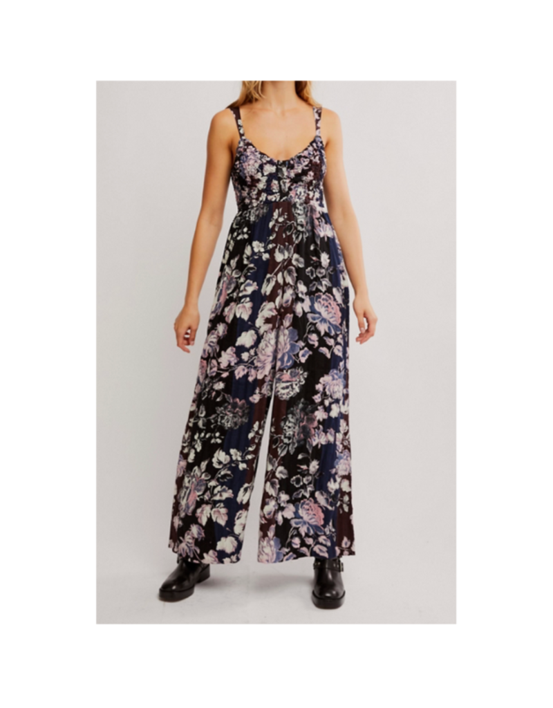 Free People Melrose Jumpsuit in Midnight Garden Comb by Free People