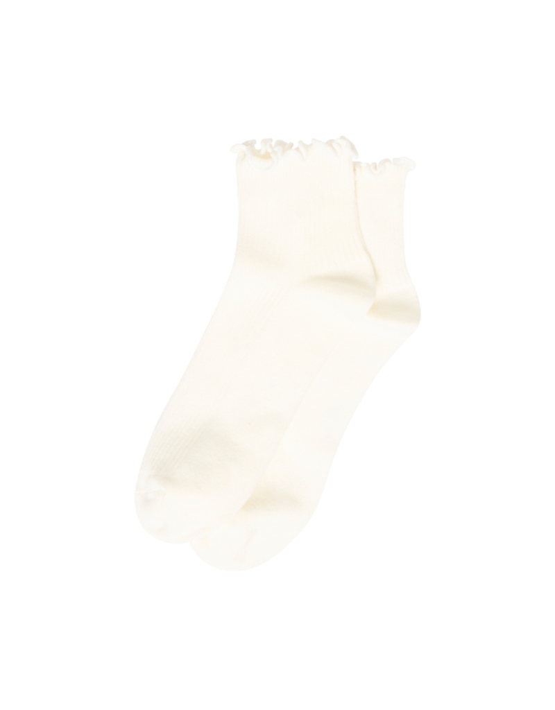 ICHI Halle Socks in Cloud Dancer by ICHI
