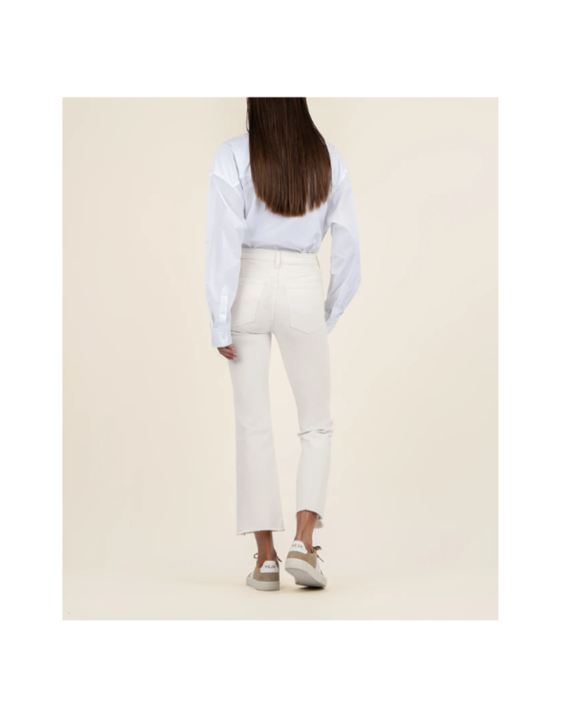 Kut from the Kloth Kelsey High Rise Ankle Raw in Ecru by Kut from the Kloth