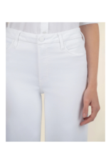 Kut from the Kloth Meg Wide Leg Raw in Optic White by Kut from the Kloth