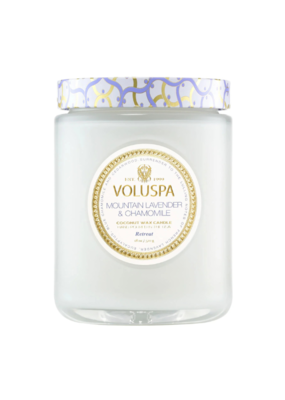 Voluspa 18oz Large Jar Candle in Mountain Lavender & Chamomile by Voluspa