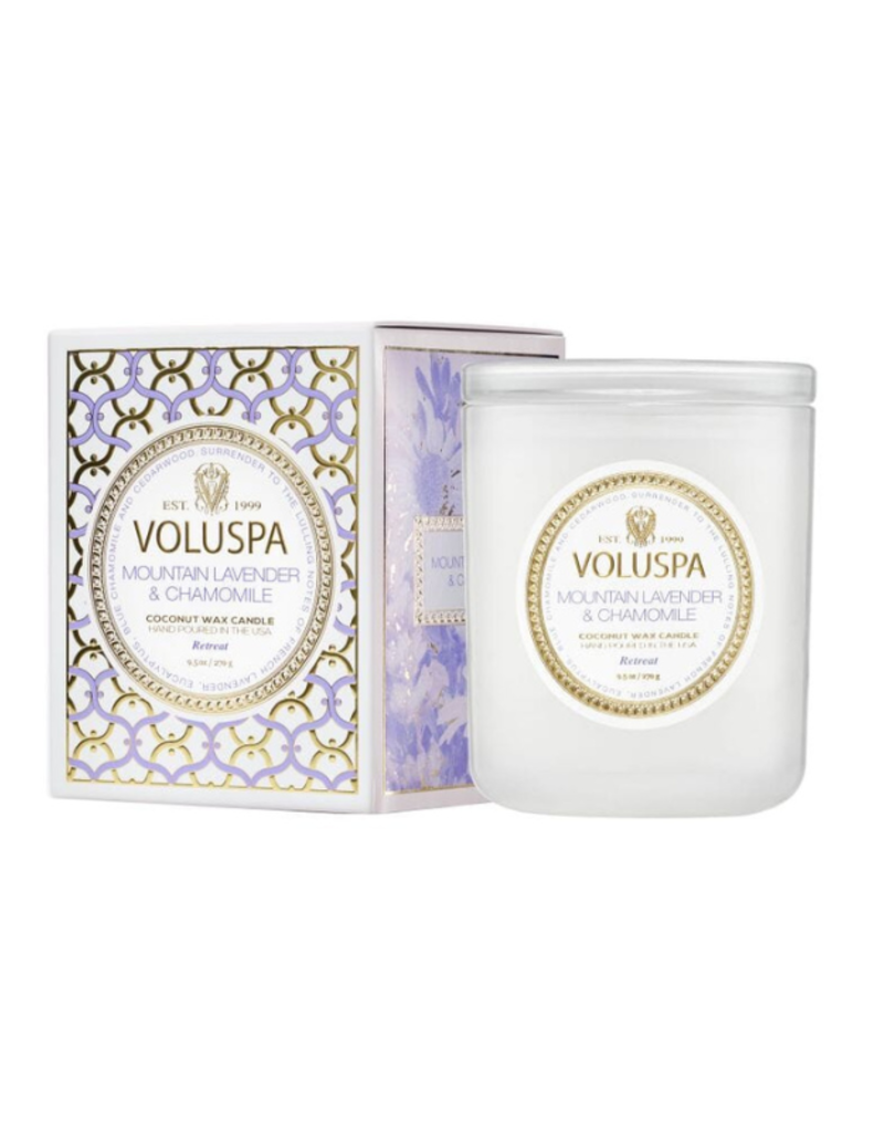Voluspa 9oz Classic Candle in Mountain Lavender & Chamomile by Voluspa