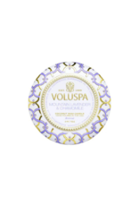Voluspa Mini Tin Candle in Mountain Lavender & Chamomile by Voluspa