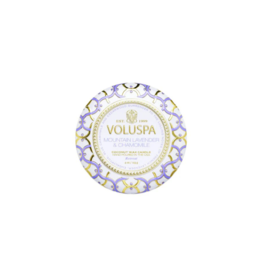 Voluspa Mini Tin Candle in Mountain Lavender & Chamomile by Voluspa