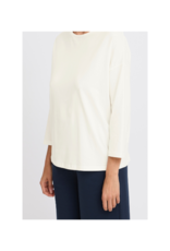 b.young Pamila Mid Sleeve Shirt in Off White by b.young