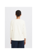 b.young Pamila Mid Sleeve Shirt in Off White by b.young
