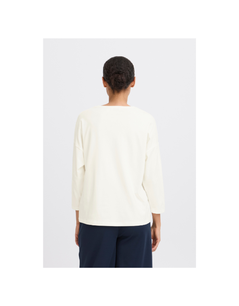 b.young Pamila Mid Sleeve Shirt in Off White by b.young