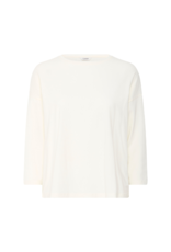 b.young Pamila Mid Sleeve Shirt in Off White by b.young