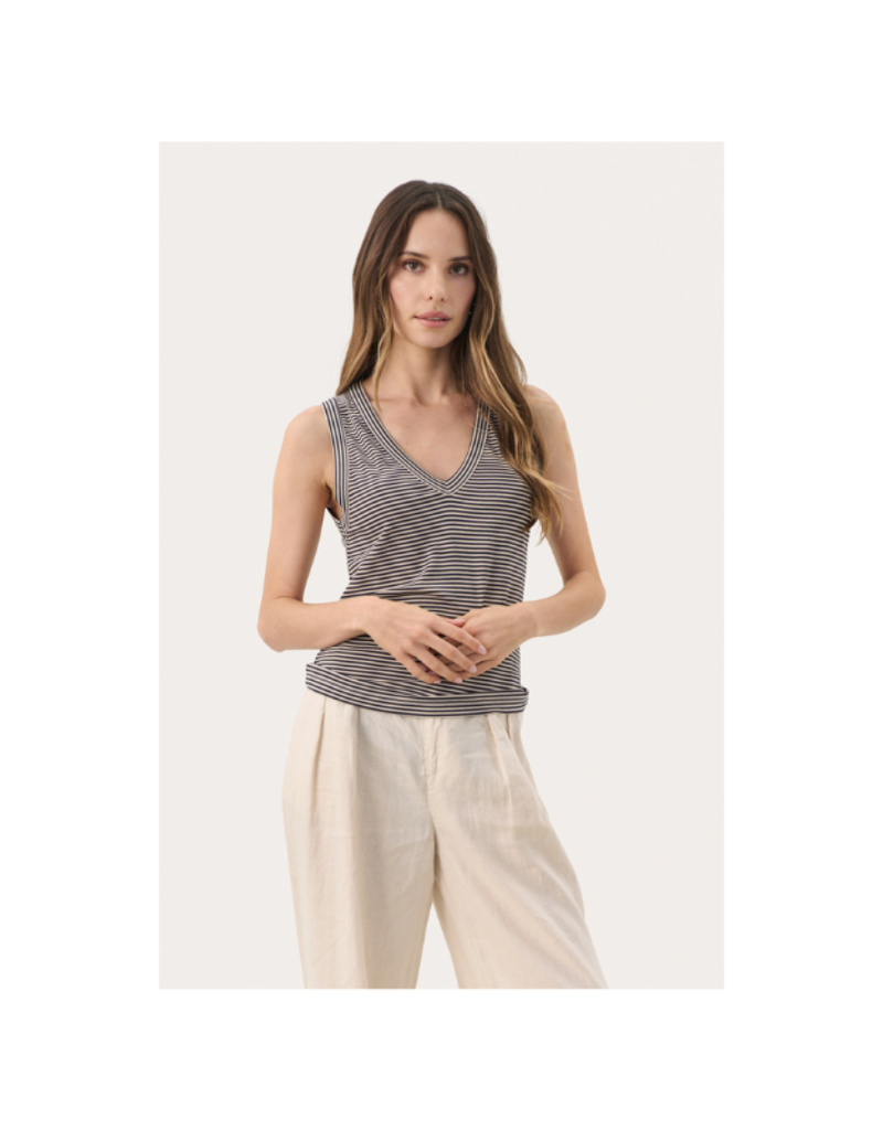 Part Two Nikkia Tank in French Oak Stripe by Part Two