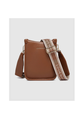 Louenhide Parker Logo Crossbody Bag in Tan by Louenhide