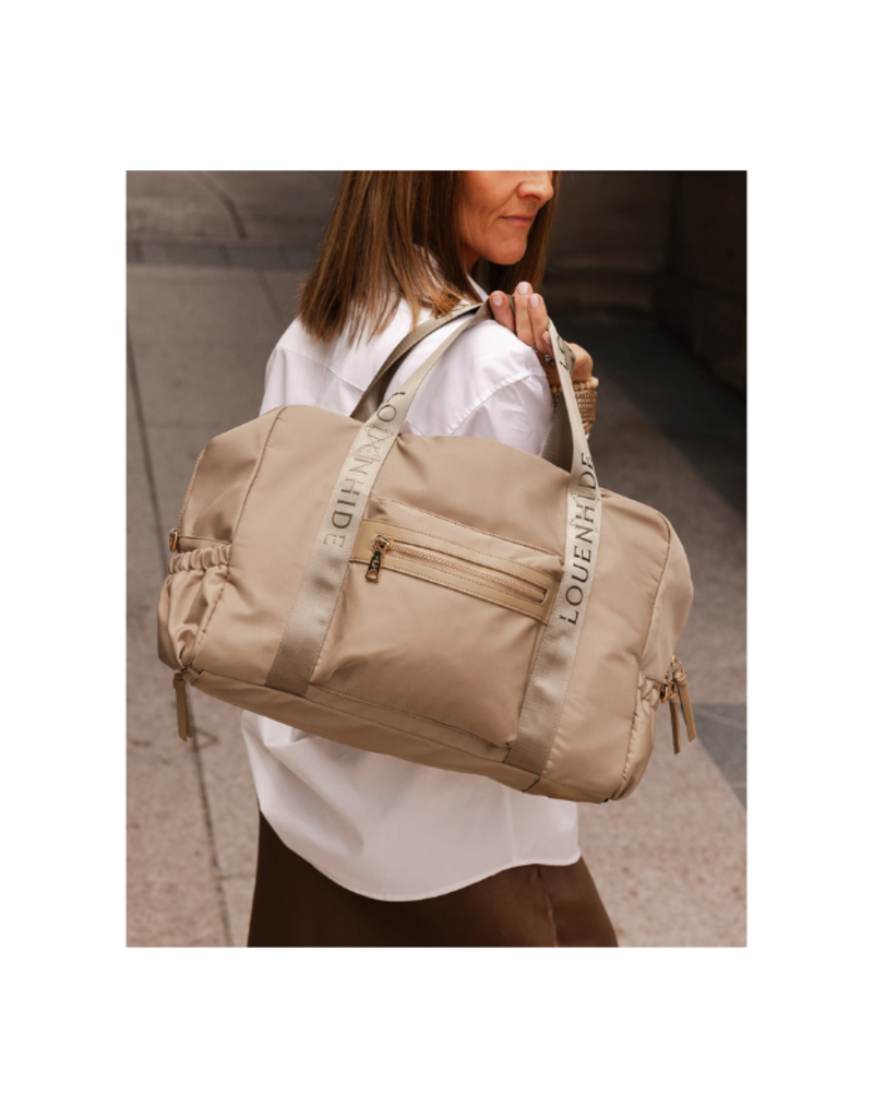 Louenhide Jenn Nylon Travel Bag in Beige by Louenhide