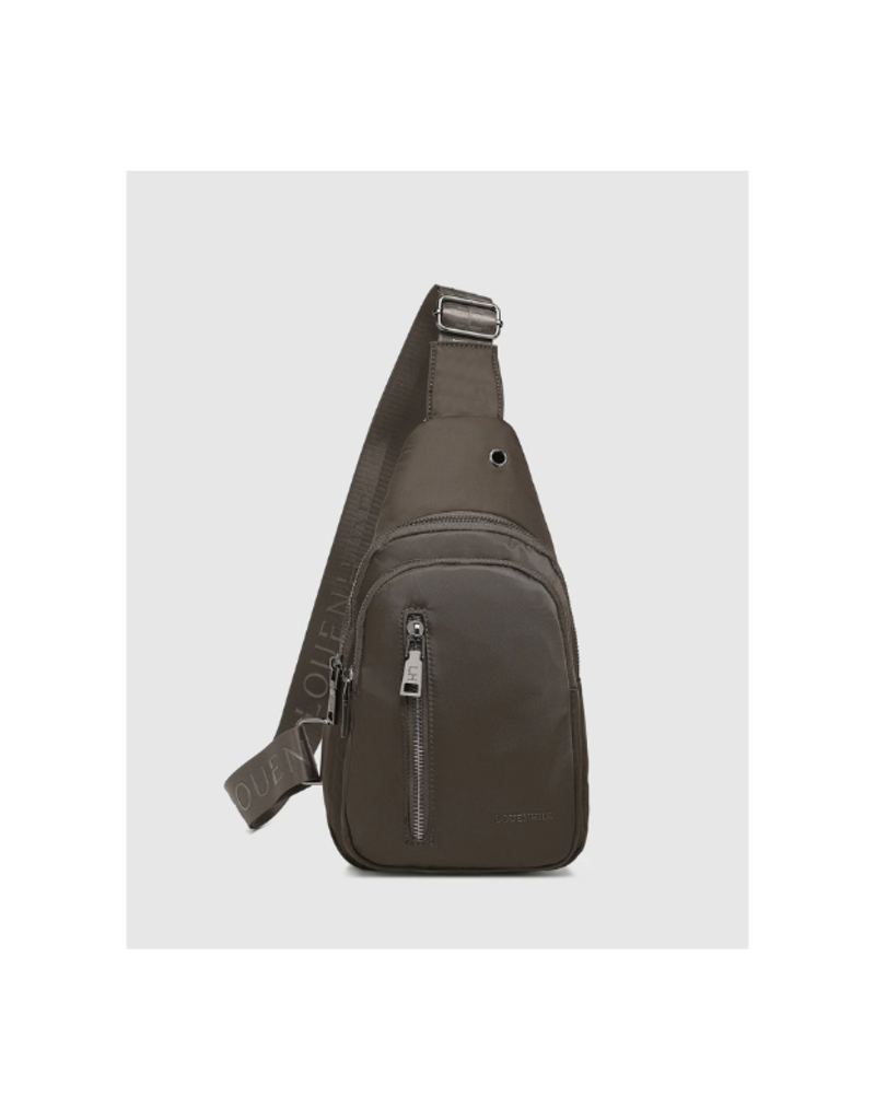 Louenhide Boyd Nylon Sling Bag in Chocolate by Louenhide