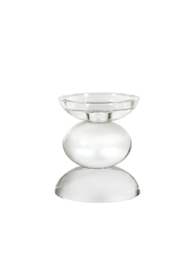 Glass Ball Tealight/Taper Candle Holder