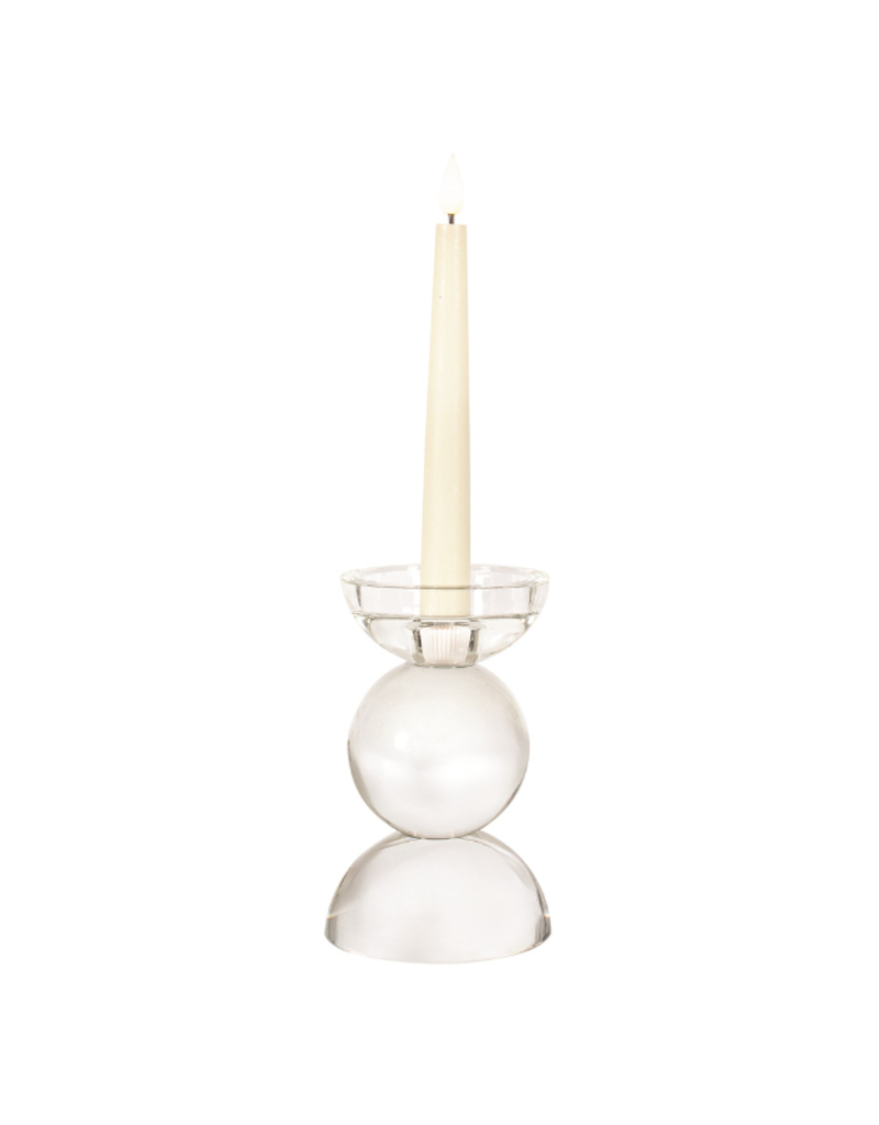 Glass Ball Tealight/Taper Candle Holder