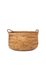 Brown Wicker Baskets with Handles Medium