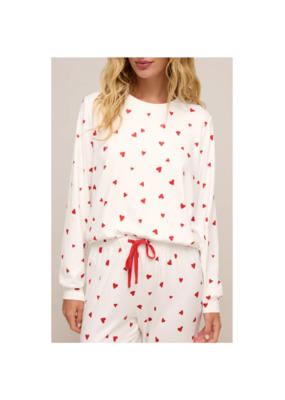 Z Supply Classic Heart Longsleeve in Rendezvous by Z Supply