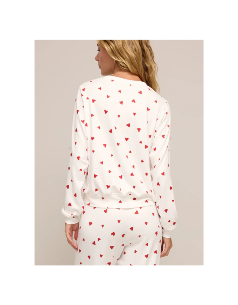 Z Supply Classic Heart Longsleeve in Rendezvous by Z Supply