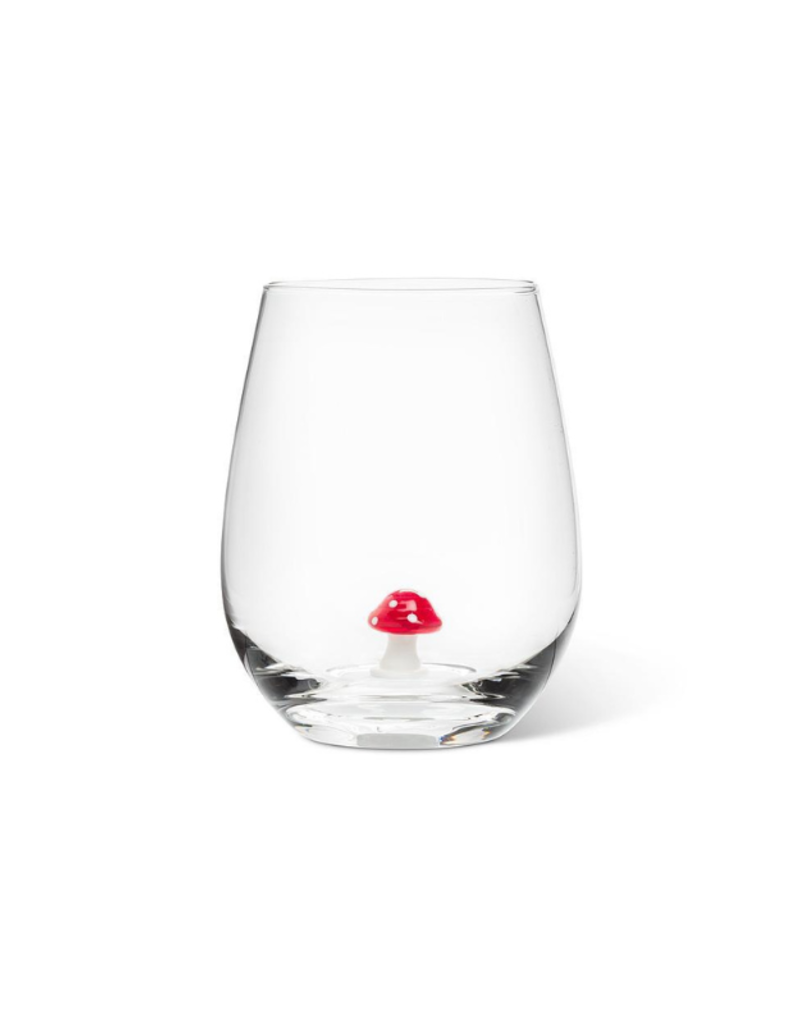 Mushroom Icon Stemless Wine Glass 20oz