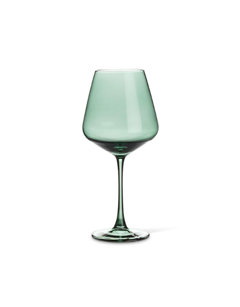 Oversized Green Wine Glass 18oz