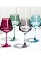 Oversized Green Wine Glass 18oz