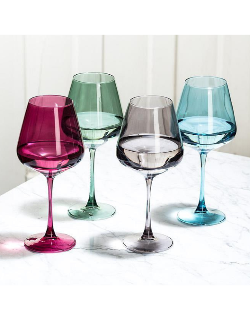 Oversized Green Wine Glass 18oz