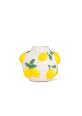 Small Round Lemons Fruity Vase