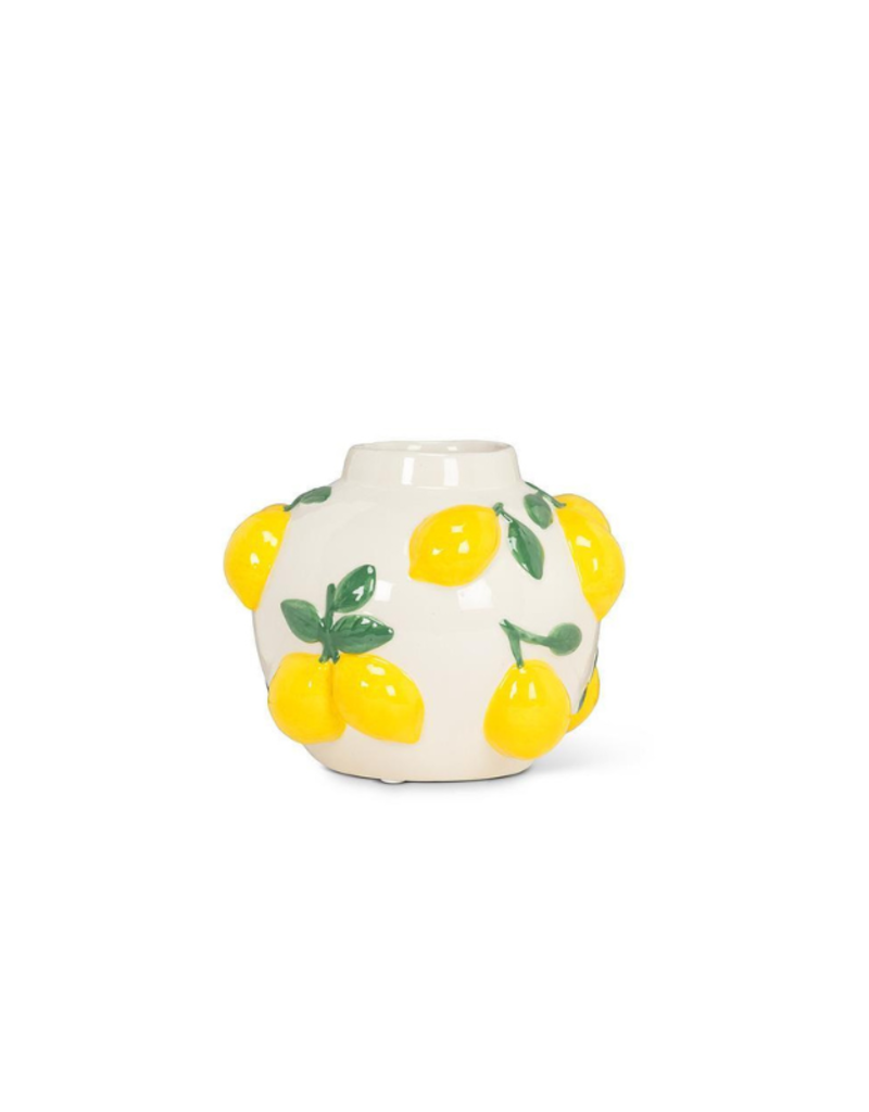 Small Round Lemons Fruity Vase