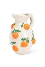 Large Jug Oranges Fruity Vase