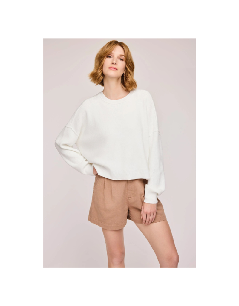 Gentle Fawn Echo Longsleeve Top in White by Gentle Fawn