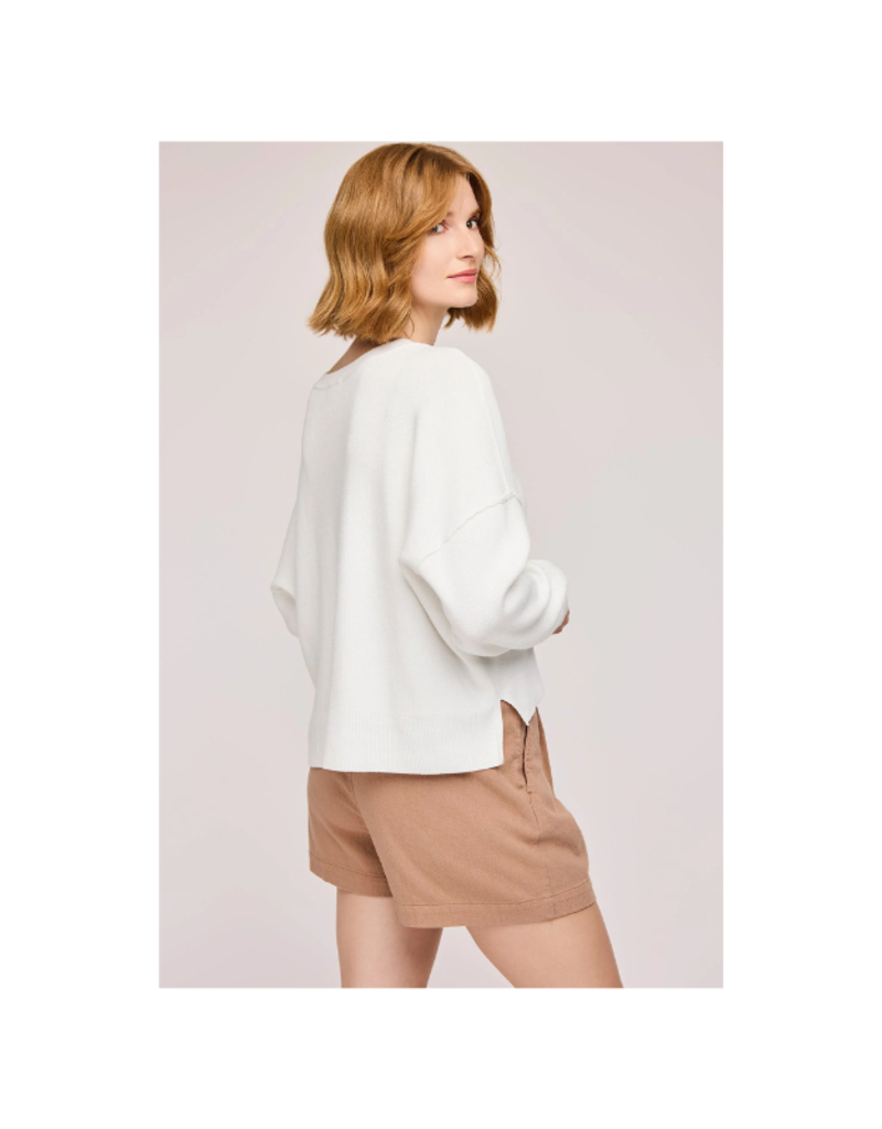Gentle Fawn Echo Longsleeve Top in White by Gentle Fawn
