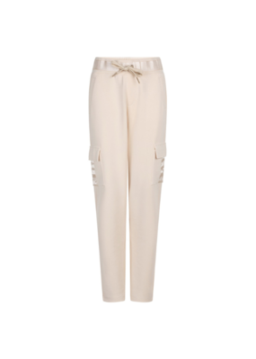 Esqualo Modal Cargo Trousers in Ivory by Esqualo