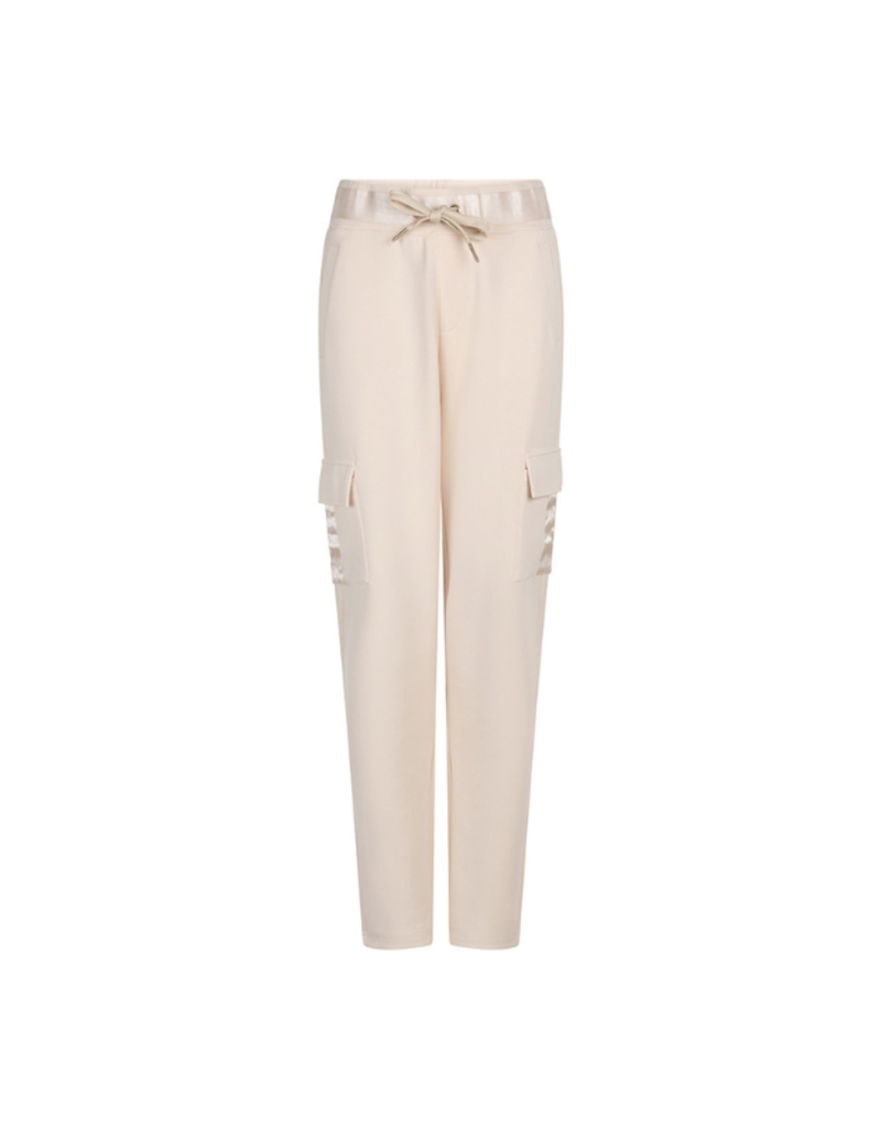 Esqualo Modal Cargo Trousers in Ivory by Esqualo