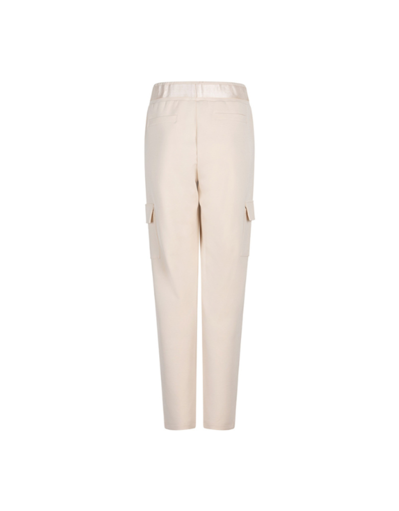 Esqualo Modal Cargo Trousers in Ivory by Esqualo