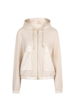 Esqualo Modal Cardigan Hoodie in Ivory by Esqualo