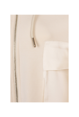 Esqualo Modal Cardigan Hoodie in Ivory by Esqualo