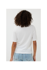 Esqualo Knot Shortsleeve Top in Off White by Esqualo