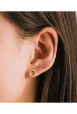 Lover's Tempo Kismet Stud Earrings in White Opal by Lover's Tempo