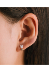 Lover's Tempo Bisou Stud Earrings in Pink by Lover's Tempo