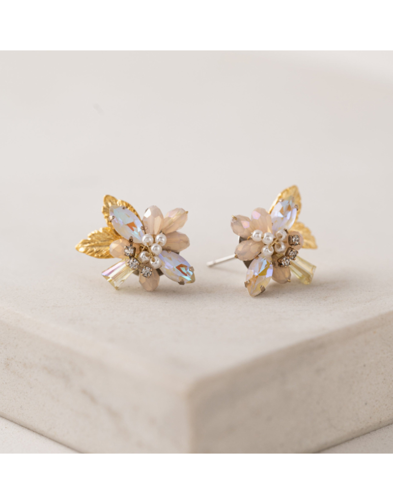 Lover's Tempo Botanist Stud Earrings in Creme by Lover's Tempo