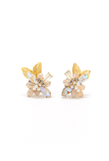 Lover's Tempo Botanist Stud Earrings in Creme by Lover's Tempo