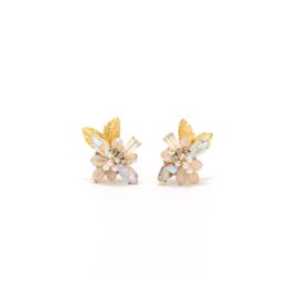 Lover's Tempo Botanist Stud Earrings in Creme by Lover's Tempo