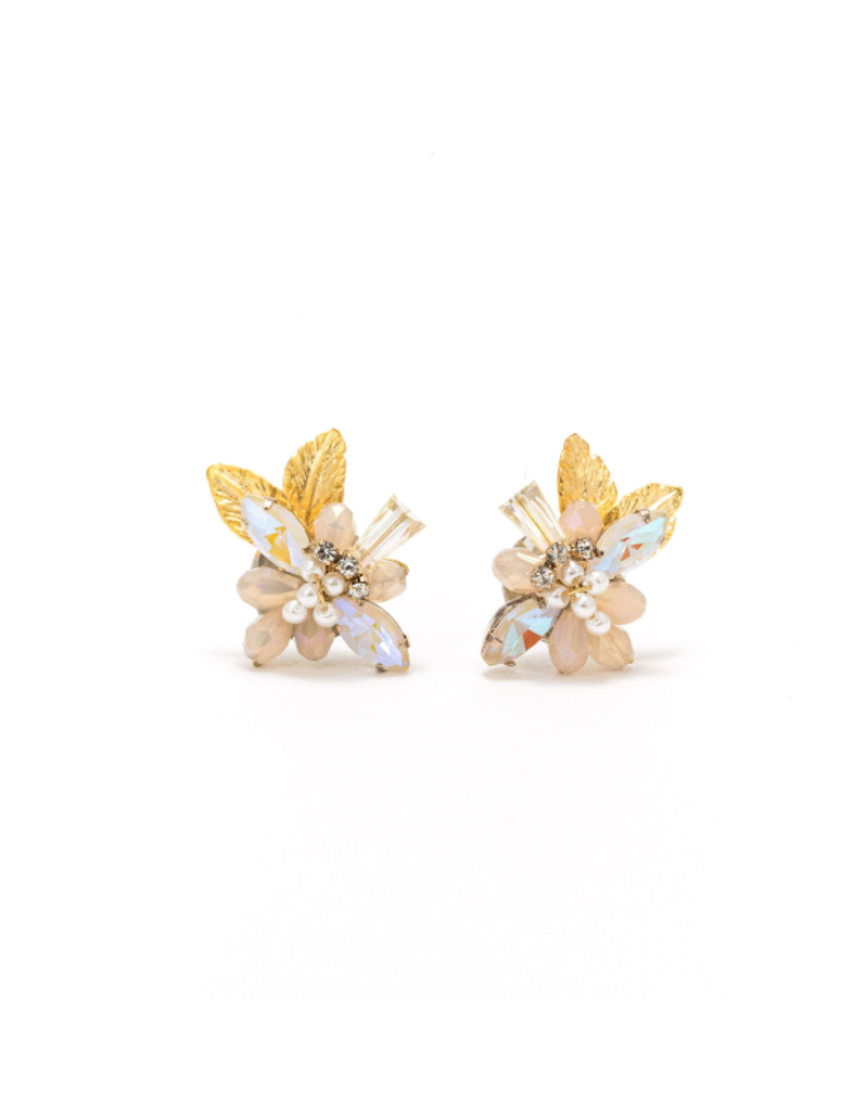 Lover's Tempo Botanist Stud Earrings in Creme by Lover's Tempo